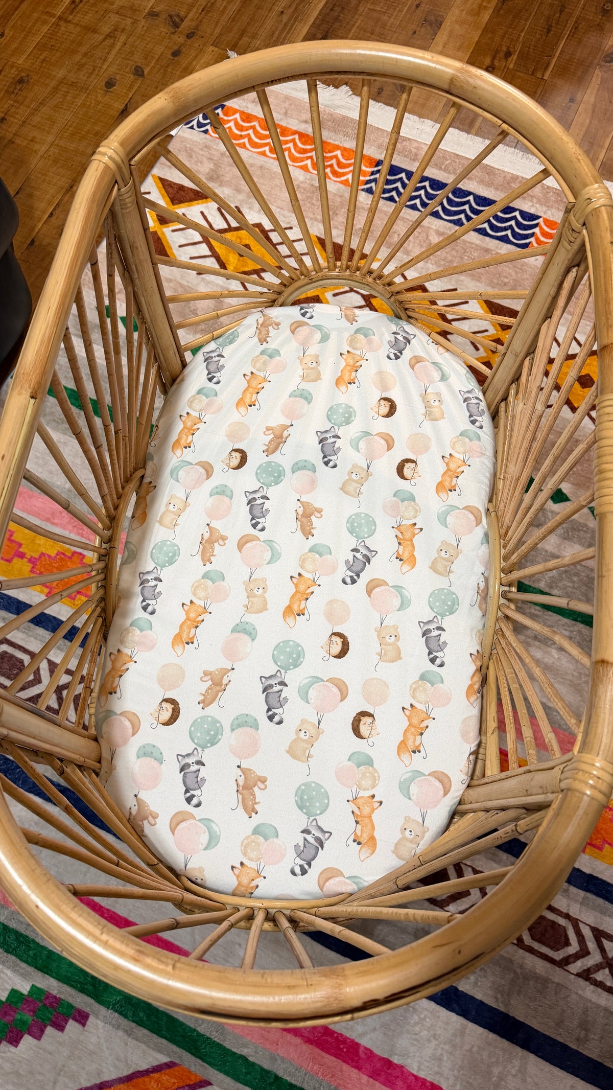 Animals fly - Bassinet / Co sleeper fitted sheets