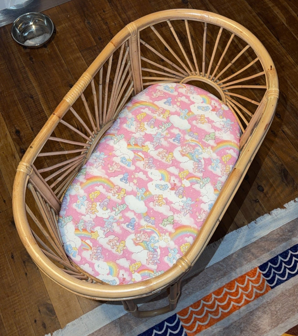 Care Bear Cuddles - Bassinet / Co sleeper fitted sheet