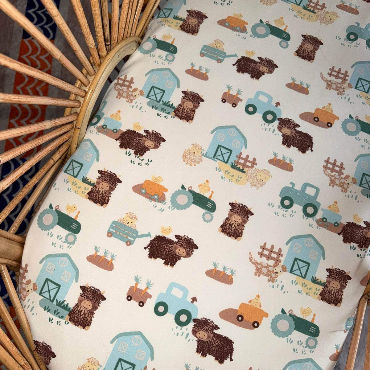 Highland Homestead - Bassinet / Co sleeper fitted sheets
