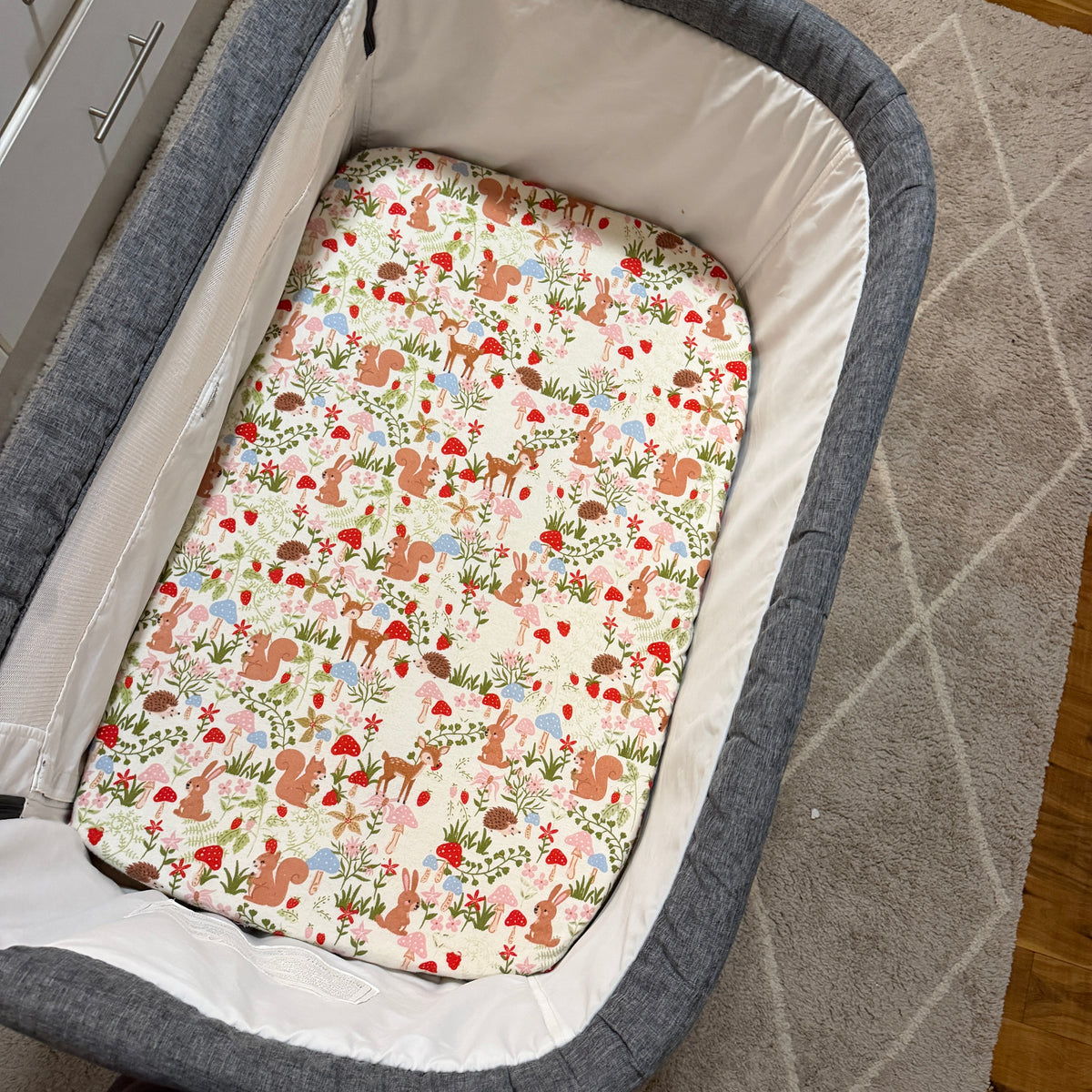 Enchanted Woodland - Bassinet / Co sleeper fitted sheets