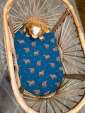 Highland Blue - Bassinet / Co sleeper fitted sheet