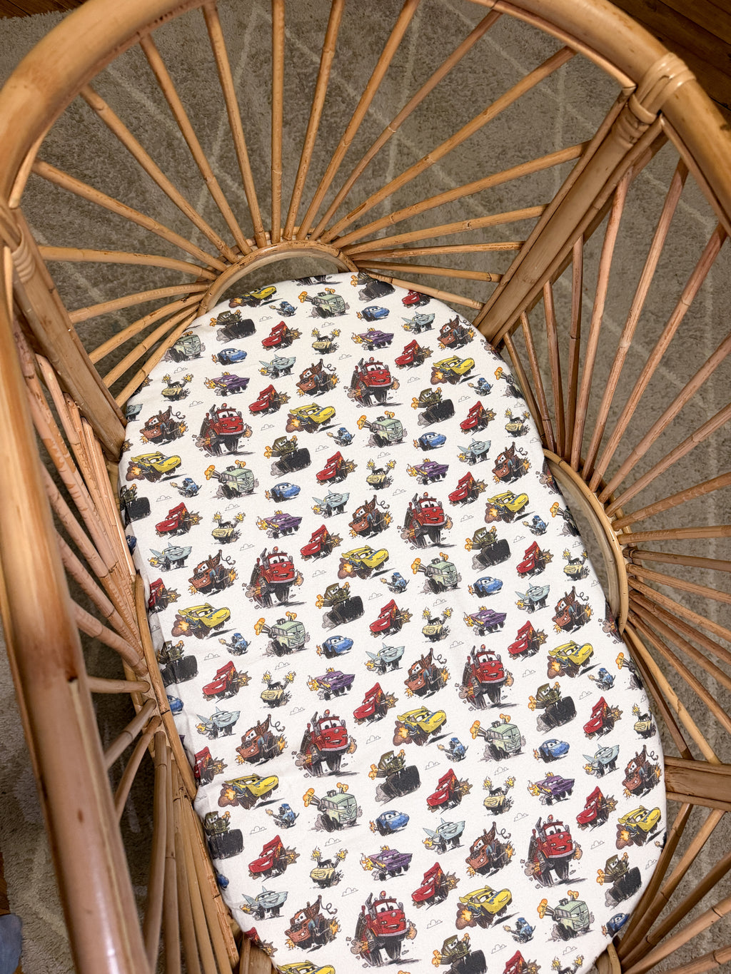Radiator Springs Adventures - Bassinet / Co sleeper fitted sheet