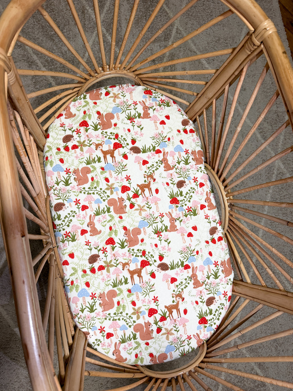 Enchanted Woodland - Bassinet / Co sleeper fitted sheets