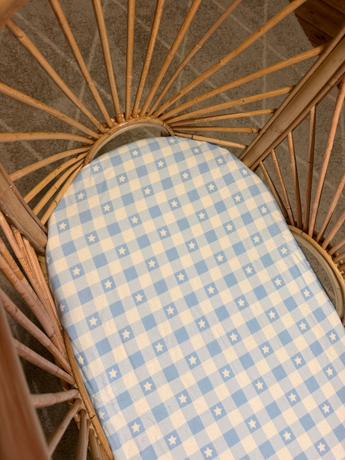 Starlight gingham - Bassinet / Co sleeper fitted sheets
