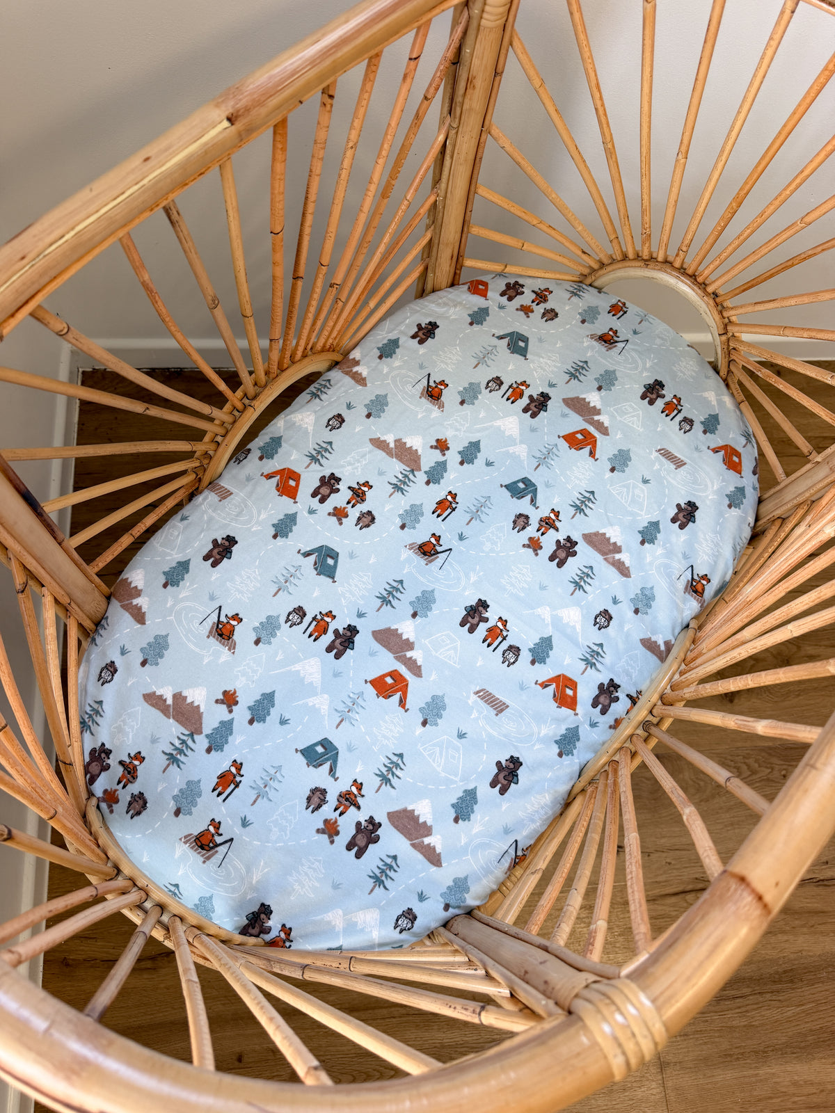Little Woodland Adventures Bassinet / Co sleeper fitted sheet