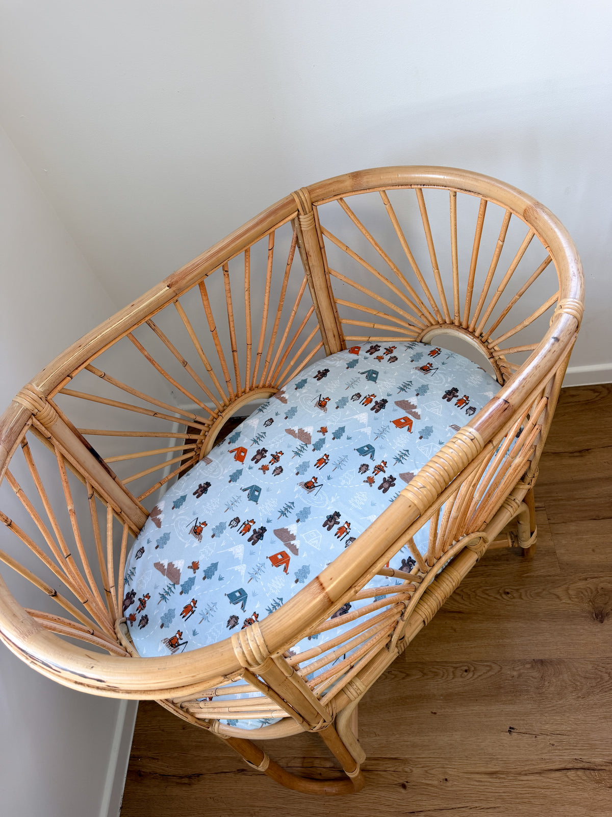 Little Woodland Adventures Bassinet / Co sleeper fitted sheet