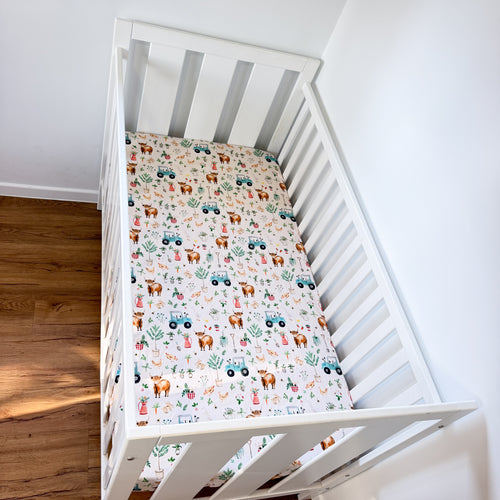 Farm yard Cot fitted sheet